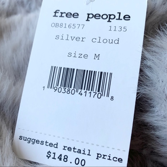 🌸New🌸 Free People Size Medium Faux Fur Cardigan - Picture 8 of 8
